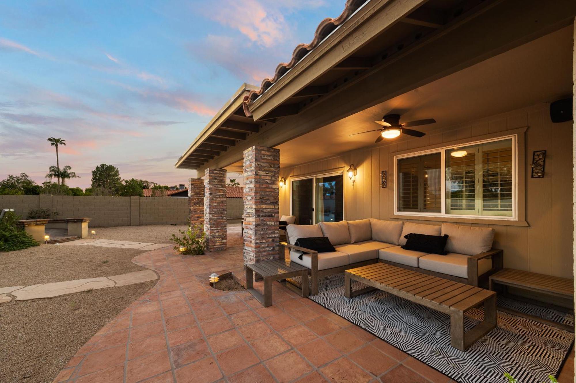 Sparkling Pool Poker Table And Relaxation At Sweetwater Scottsdale